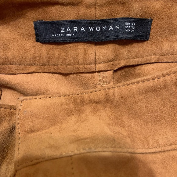 Zara Suede Cutwork Shorts - Picture 5 of 12